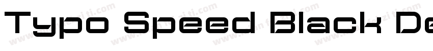 Typo Speed Black Dem字体转换
